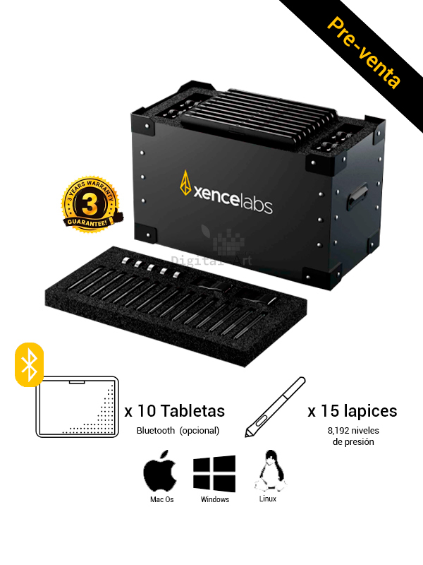 Xencelabs Tableta Gráfica Mediana Paquete Educativo